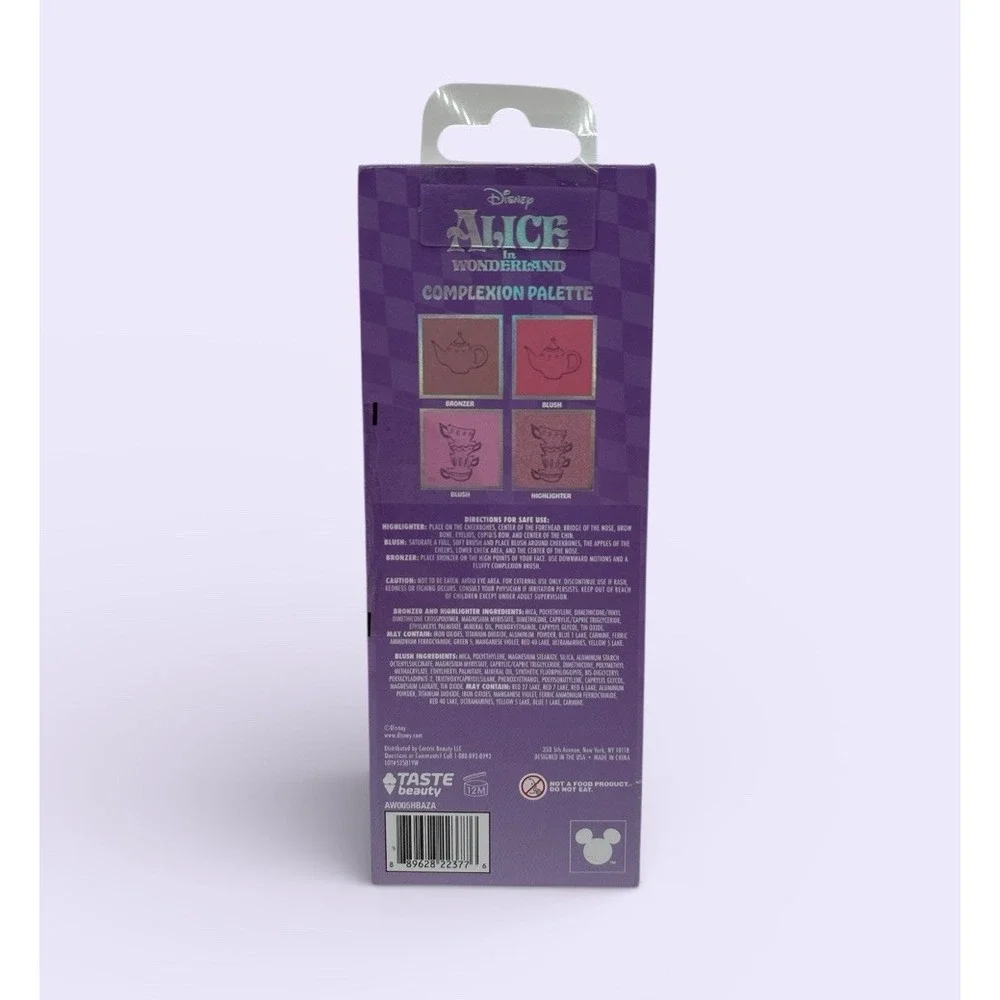 Disney X Taste Beauty Alice In Wonderland Complexion Highlighter Palette New